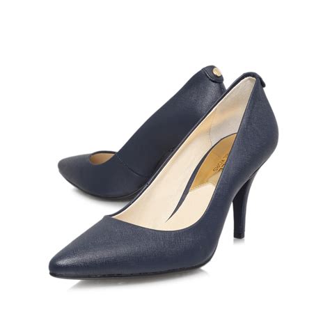 michael kors patent navy blue shoes|michael kors blue shoes women.